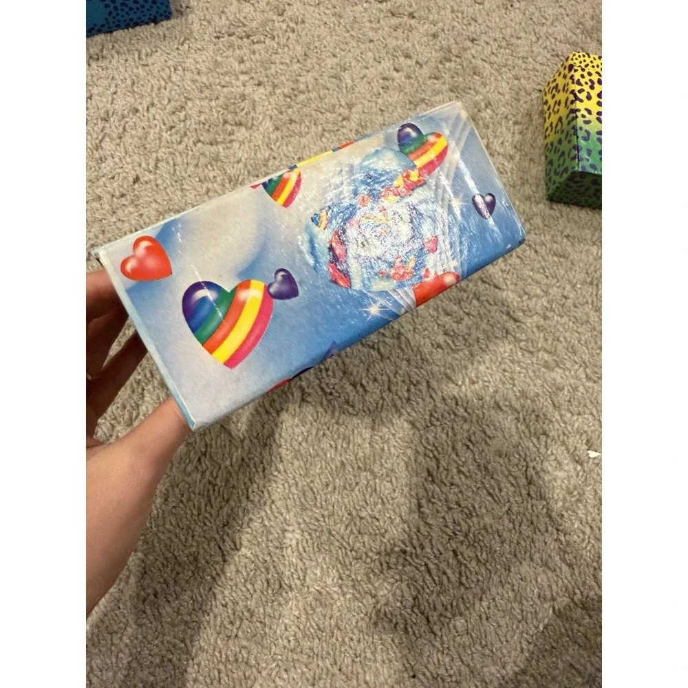 1980s Vintage Lisa Frank Unicorn Rainbow Love Hearts‎ Pencil Cardboard Box
